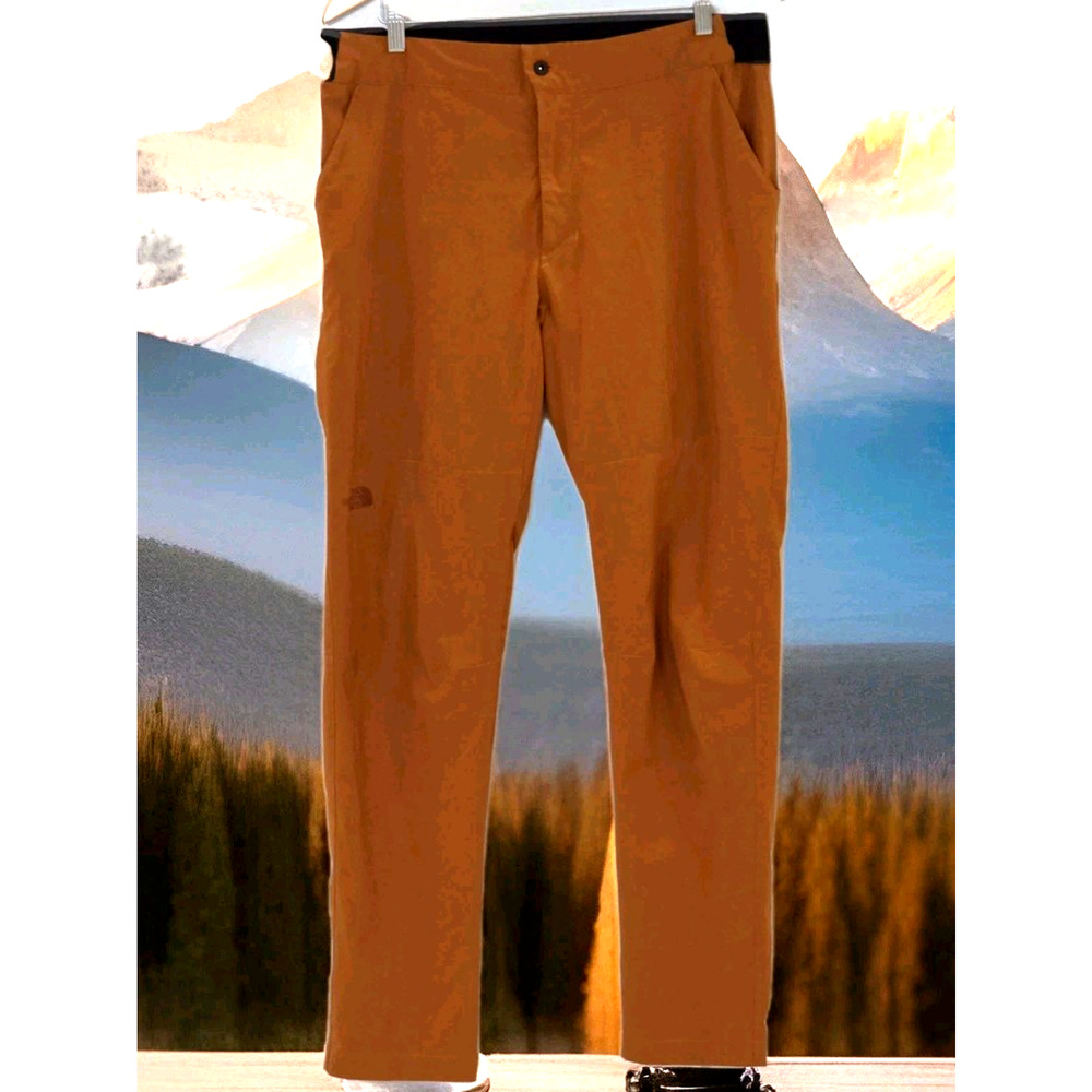 The North Face Men's Trousers Hiking Camping Outdoor Pants Burnt Orange Size 34